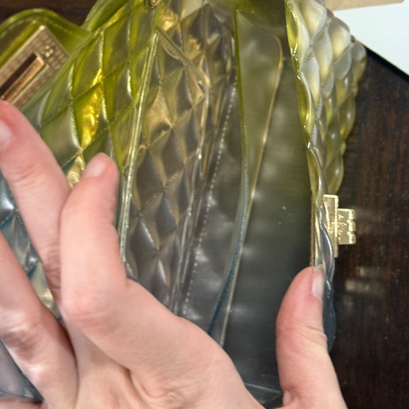 Green/Blue Transparent Small Jelly Purse NWT - Picture 3 of 7